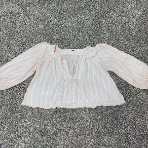 Free People Sheer Babydoll Top